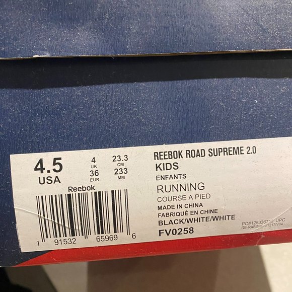 REEBOK Road Supreme 2.0 -Boys 4.5 US - Picture 3 of 3